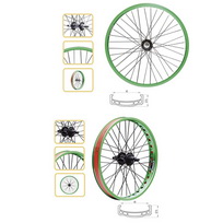 BMX WHEEL  COMPLETE-WR108