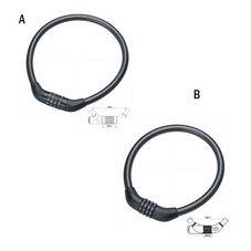 Steel cable lock-AL228(A-B)